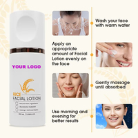 Crème Visage Hydratante et Lissante Anti-Âge au Collagène et Acide Hyaluronique à l'Extrait de Riz, Marque Blanche, pour Femmes