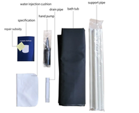 Baignoire à glace gonflable pliable de luxe en PVC 5 couches, écologique et de haute qualité, avec couleur et logo personnalisables ZJFIT ZJFIT-21