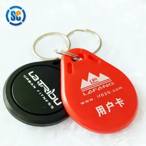 Factory outlet ABS Waterproof RFID Key Fob for Entrance Guard Management Apartment hotel door lock card
