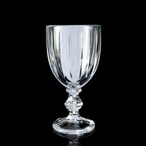 Juego de vasos de cristal, vasos con tallo para fiestas, diseño clásico para adultos, transparentes, de pared simple, aptos para lavavajillas. - Product Image 2