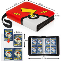 Beliebter Kpop-Stil 3-Ring-Ordner mit 4 Reißverschluss-Taschen aus PU-Leder für Sammelkarten Plastikumschlag-Mappe für Fotoalbum