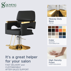 Hydraulic Hair Cutting <b>Chair</b> Hair Salon <b>Chairs</b> for Sale Styling <b>Chair</b> with Height Adjustable 360 Degree Rotation Custom Leather - Product Image 2