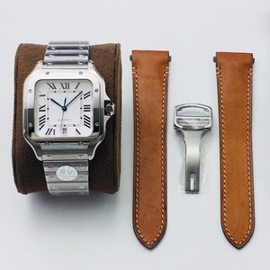 <span class=keywords><strong>Reloj</strong></span> de Lujo para Hombre, Marca BV, Modelo Santoses, Automático, Mecánico, con Correa de Cambio Rápido, Smart Link, Estilo <span class=keywords><strong>Cartier</strong></span> - Product Image 1