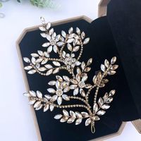 Nouvel accessoire de mariage en cristal, bijoux de mariée personnalisés, strass, applique 3D en fil métallique pour robe à coudre