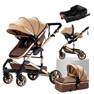 Venta al por mayor cochecito de bebé clásico paisaje alto suave y cómodo cochecito de bebé 3 en 1 - Product Image 6
