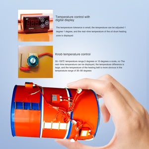 Bandes chauffantes en silicone pour fûts de 1740x250mm, utilisées pour éviter la solidification de l'huile, pour fûts de 200L (huile, peinture, cire de paraffine, résine) - Product Image 2