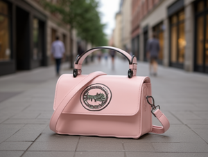 Borsa a Tracolla da Donna in Microfibra Sintetica con Cinturino Rimovibile e Logo per Uso Quotidiano - Product Image 2