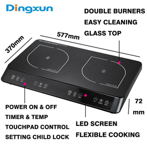 Cocina <span class=keywords><strong>de</strong></span> <span class=keywords><strong>Inducción</strong></span> Eléctrica <span class=keywords><strong>de</strong></span> 2 Quemadores, 3000W, Placa <span class=keywords><strong>de</strong></span> <span class=keywords><strong>Inducción</strong></span> Doble - Product Image 2