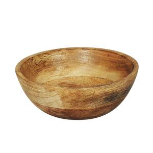 Vajilla de madera de pulido Natural de la India, cuenco de ensalada, el mejor precio, alta calidad - Product Image 1