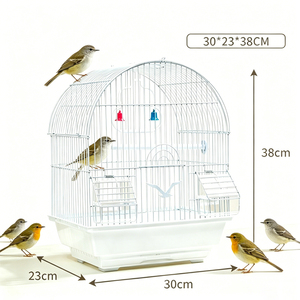 Nouvelle Cage à Oiseaux en Métal Bleue Style Canari pour Petits Oiseaux, Nid et Cage d'Élevage pour Petits Animaux - Product Image 1