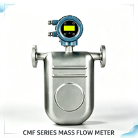Débitmètre massique Coriolis en acier inoxydable 0,15-600 t/h alimenté en 24 V CC, série CMF, avec sortie impulsionnelle 4-20 mA et RS485, certifié CE