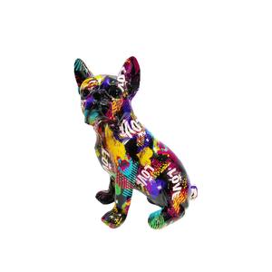 Figura Decorativa de Bulldog Americano en Resina Epoxi, Escultura Artística para Hogar, Oficina, Entrada y Vinoteca, Decoración de Arte Popular - Product Image 5