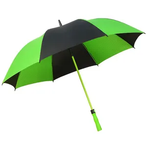 China Factory Wholesale Colour Matching Fiberglass Custom Logo Umbrella Luxury Windproof Eco Friendly Best Golf Umbrella