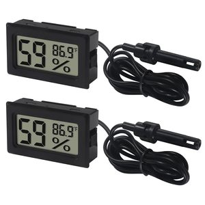 Mini LCD Digital Temperature Controller & Hygrometer Indoor Temperature & <b>Humidity</b> <b>Meter</b> -50C~70C 10%-99% 1.5V 150cm Cable - Product Image 1
