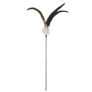 Real Feather Long Stick Cat Teaser <b>Bite</b> Resistant Interactive Toy For Cats - Product Image 4
