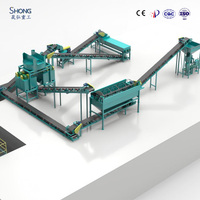 Ligne de production d'engrais NPK entièrement automatique Shenghong, capacité de 1 à 3 tonnes/h, granulés sphériques oblates, matière première à base de fumier animal