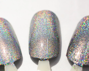 ผงโครเมียมโฮโลแกรมสีเงิน ผงเลเซอร์ HG01 สีรุ้งสำหรับทำเล็บ ผงโฮโลแกรมสำหรับเล็บ - Product Image 1