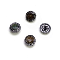 Boutons-pression en alliage de zinc à quatre parties de 12 mm pour chemises Abaya Thobe pour hommes, avec motif personnalisé, décoration vernie lavable