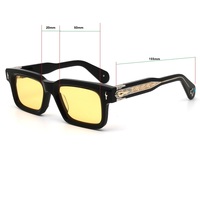 Lunettes de soleil tendance de la marque JMM, monture UV400, lunettes de soleil de luxe, acétate de haute qualité, lunettes de soleil Belvedere No Jacques logo