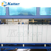 Machine à glaçons commerciale Koller DK15 à refroidissement direct pour l'industrie de la pêche, la conservation des fruits de mer et la préservation du poisson