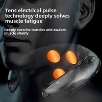 Masseur portable pour le cou et les épaules, dispositif de traction cervicale, masseur électrique pour le cou, coussin de massage cervical chauffant pour soulager la douleur