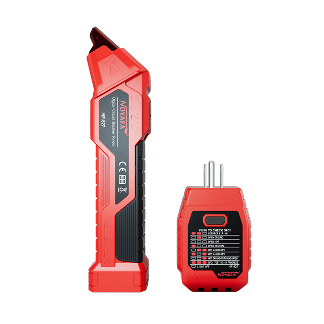 Noyafa NF-827 Digital  Tool AC Circuit Breaker Finder Voltage Tester Electric Tester with Integrated GFCI Outlet Tester