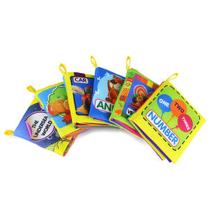 Livre en tissu pour l'éveil des enfants, éducation précoce, papier sonore, apprentissage des mots anglais, jouet éducatif cognitif pour les enfants de 3 à 6 mois - Product Image 5