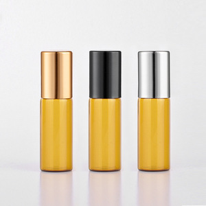 Flacons de <span class=keywords><strong>parfum</strong></span> roll-on vides en verre ambré de 2 ml, 3 ml, 5 ml, 10 ml pour huiles essentielles – Emballage de voyage compact - Product Image 5