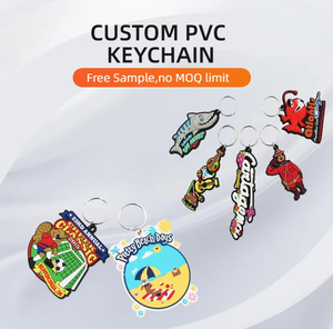Porte-clés en caoutchouc PVC personnalisé avec logo <span class=keywords><strong>2D</strong></span>/3D en forme de lettre, porte-clés en silicone souple personnalisé pour cadeaux promotionnels - Product Image 5
