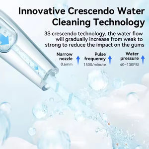 Hydropulseur dentaire électrique portable étanche IPX7 à 5 niveaux, blanchiment des dents, irrigateur dentaire OEM/ODM - Product Image 5