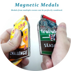 Fabricante de Medallas, Diseño al por Mayor, Medalla Deportiva de Maratón de Aleación de Zinc Dorada, Medalla de Finalista, Premios Metálicos Personalizados, Medalla Combinada - Product Image 6