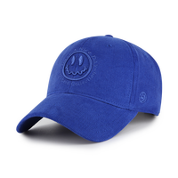 Gorra de Béisbol de 6 Paneles para Mujer, Estilo Urbano para las Cuatro Estaciones, Tela de Pana, Bordado a Mano, Hebilla Plateada de Cobre, Lackpard JFB23124