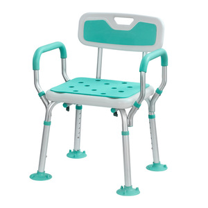 Jilejia Bathroom Shower Chair Aluminum Alloy 64x11x42cm With <b>Suction</b> Cups For Elderly Safety - Product Image 4