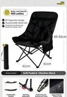 Chaise de camping pliante inclinable en tissu Oxford avec cadre en fer, dossier à trois niveaux, portable et moderne, pour l'extérieur, vente en gros