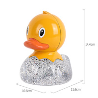 Lampe de nuit LED liquide à changement de couleur avec abat-jour en forme de canard, taille mini, design contemporain - Lampe de chevet avec 3 piles AAA