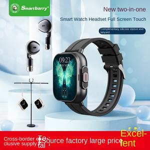 ساعة ذكية BT 2 في 1 بشاشة كاملة مع سماعة لاسلكية TWS للمكالمات، سوار رياضي ذكي مع تقنية NFC، متوافق مع أندرويد وبطاقة SIM، للتجارة عبر الحدود - Product Image 5