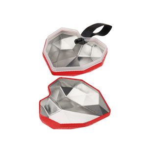 Tùy Chỉnh Kim Cương Hình Dạng Valentine Đám Cưới Hình Trái Tim Kim Loại Có Thể Nhỏ Món Quà Sô Cô La Hình Trái Tim Hộp Thiếc Với Sợi Dây Thừng Xử Lý - Product Image 3