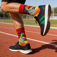 Nouvelles chaussettes de sport respirantes tendance, de haute qualité, élégantes et douces pour hommes, chaussettes de course personnalisées avec logo