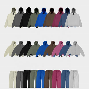 Fabricants de sweats à capuche pour hommes, poids lourd personnalisé 500 g/m² à épaules tombantes, sweats à capuche en coton vierge coupe large pour hommes - Product Image 2