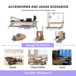 Chaise de Pilates, Reformer, Cadillac, Ladder Barrel, <span class=keywords><strong>Trapeze</strong></span>, Correcteur, Ensemble d'équipement de Pilates en bois d'érable - Product Image 2