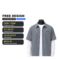 Chemise décontractée à carreaux gingham surdimensionnée pour homme, style usé, tissée, boutonnée, vente en gros