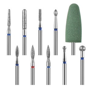 Brocas de Carburo de Tungsteno y Cerámica con Punta de Diamante para Uñas, Brocas Multitamaño para Remover Gel, para Manicura y Pedicura - Product Image 6
