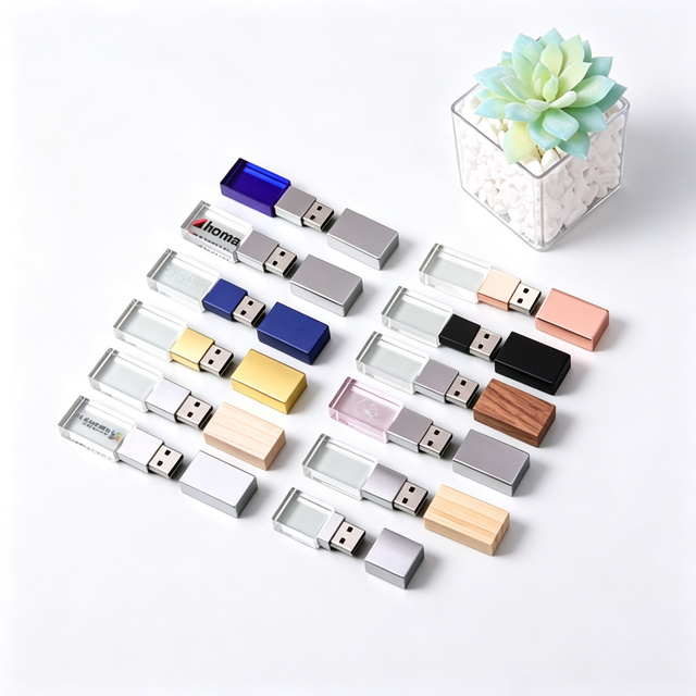 Custom High Speed 3.0 Crystal USB Flash Drive Custom Logo USB Stick 8GB 16GB 32GB 64GB High Speed 3.0 Crystal USB Flash Drive