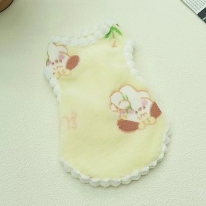 Chaleco de Terciopelo para Perro con Estampado de Animales de Dibujos Animados, Ropa Cómoda para Mascotas de Otoño e Invierno - Product Image 1