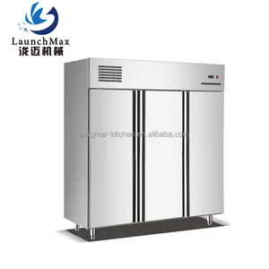 3 cửa thẳng đứng tĩnh làm mát 1590l lớn thẳng đứng Máy làm lạnh cho thiết bị nhà hàng thẳng đứng Máy làm lạnh