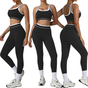 Ensemble de vêtements de <span class=keywords><strong>sport</strong></span> pour femmes personnalisé en 2 pièces, respirant, avec soutien-gorge de yoga à dos en <span class=keywords><strong>U</strong></span> et leggings de <span class=keywords><strong>sport</strong></span>, ensemble de fitness pour la salle de <span class=keywords><strong>sport</strong></span> - Product Image 1
