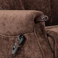 Fauteuil de massage pneumatique inclinable avec télécommande, double moteur OKIN, fonction chauffante et design écologique pour personnes âgées – Vente directe usine
