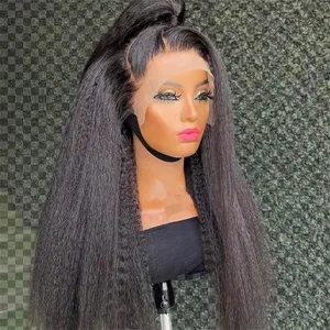 Курчавые прямые парики, человеческие волосы на сетке спереди, 360 натуральные волосы на сетке, парики для черных женщин, фронтальный парик на сетке Hd