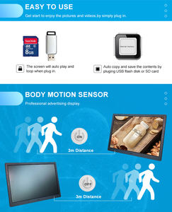 Nouveauté Cadre photo numérique amusant 1080P MP4 AVI MP3 8 pouces IPS - Product Image 5