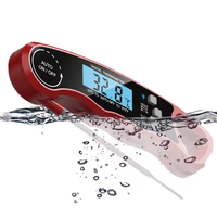 Thermomètre à viande numérique à lecture instantanée Thermomètre de cuisson alimentaire de cuisine étanche avec rétroéclairage LED pour barbecue griller fumoir